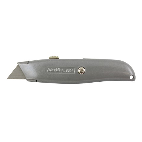 STERLING RETRACTABLE TRIMMING KNIFE GREY BULK